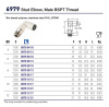 SS STEEL MALE 1/2"BSPT ELBOW P