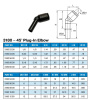 45° PLUG-IN D8 TAIL D8