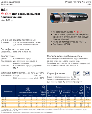 Рукав высокого давления SAE 100R4 DN32