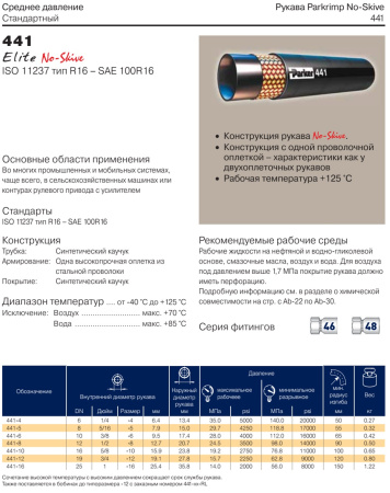 Рукав высокого давления SAE 100R16 DN10