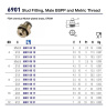 MALE 1/4"BSPP FDA NICKEL PLATE