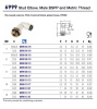 FDA NICKEL BRA 1/2"BSPP ELBOW